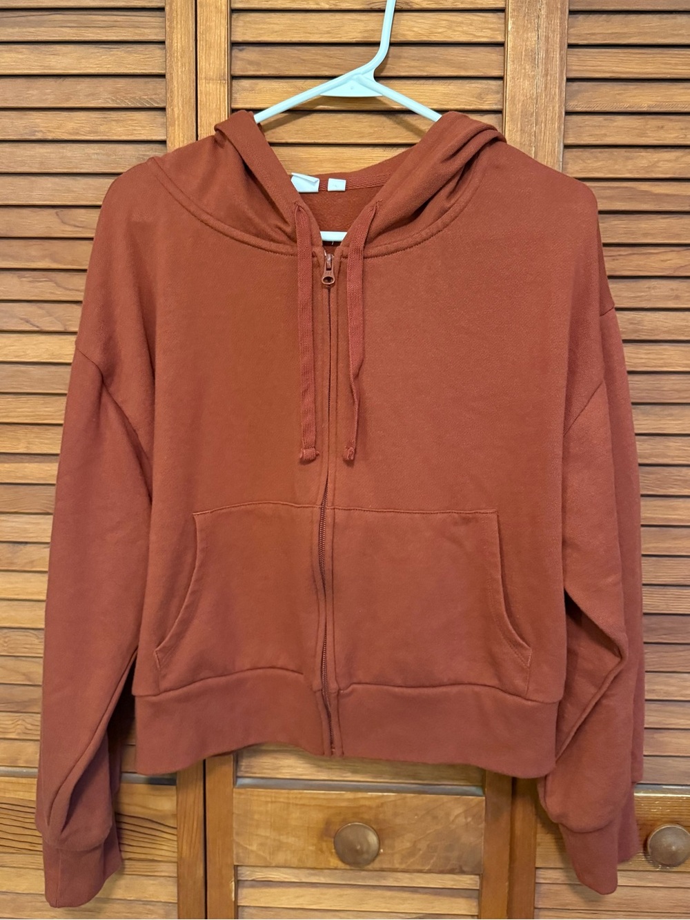 GAP Women’s Rust Hooded Zip Sweatshirt